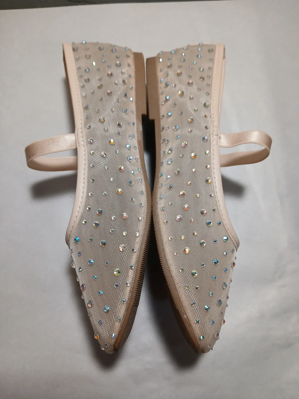 Madden NYC Girls' Pink Embellished Mary Jane Ballet Flats Dress Shoes Sz. 1